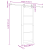 Ușă glisantă  cu set de hardware 78x211 cm din lemn masiv de pin, Ușă interioară  cu sticlă 'ORKDAL'78x211x4 cm din lemn masiv de pin GartenMobel Dekor