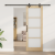 Ușă glisantă  cu set de hardware 78x211 cm din lemn masiv de pin, Ușă interioară  cu sticlă 'ORKDAL'78x211x4 cm din lemn masiv de pin GartenMobel Dekor
