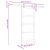 Ușă glisantă  cu set de hardware 83x202 cm Lemn masiv de pin, Ușă interioară  cu sticlă 'ORKDAL'83x202x4 cm Lemn masiv de pin GartenMobel Dekor