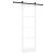 Ușa glisantă  cu set de feronerie "ORKDAL" Alb 73.5x211 cm, Ușa de interior  cu sticlă "ORKDAL" Alb 73.5x211x4 cm GartenMobel Dekor