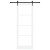 Ușa glisantă  cu set de hardware 'ORKDAL'Alb 83x232 cm, Ușa interioară  cu sticlă 'ORKDAL'Alb 83x232x4 cm GartenMobel Dekor