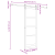 Ușă glisantă  cu set de accesorii 'ORKDAL'73.5x211 cm, Ușă interioară  cu sticlă 'ORKDAL'73.5x211x4 cm din lemn solid de pin GartenMobel Dekor