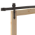 Ușă glisantă  cu set de accesorii 'ORKDAL'73.5x211 cm, Ușă interioară  cu sticlă 'ORKDAL'73.5x211x4 cm din lemn solid de pin GartenMobel Dekor