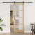 Ușă glisantă  cu set de accesorii 'ORKDAL'73.5x211 cm, Ușă interioară  cu sticlă 'ORKDAL'73.5x211x4 cm din lemn solid de pin GartenMobel Dekor
