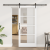 Ușa glisantă  cu set de accesorii 'ORKDAL'Alb 78x202 cm, Ușa interioară  cu sticlă 'ORKDAL'Alb 78x202x4 cm GartenMobel Dekor