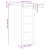 Ușa glisantă  cu set de accesorii 'ORKDAL'Alb 78x202 cm, Ușa interioară  cu sticlă 'ORKDAL'Alb 78x202x4 cm GartenMobel Dekor
