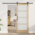 Ușă glisantă  cu set de accesorii "ORKDAL" 83x202 cm, Ușă interioară  cu sticlă "ORKDAL" 83x202x4 cm din lemn masiv de pin GartenMobel Dekor