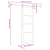Ușă glisantă cu set hardware 'ORKDAL'Alb 83x232 cm GartenMobel Dekor