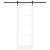 Ușă glisantă cu set hardware 'ORKDAL'Alb 83x232 cm GartenMobel Dekor