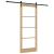 Ușa glisantă  cu set de accesorii "ORKDAL" 86x211 cm, Ușa interioară  cu sticlă "ORKDAL" 86x211x4 cm Lemn solid de pin GartenMobel Dekor