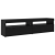 Set cabinet TV  de 3 piese cu lumini LED stejar negru lemn prelucrat, Cabinete TV  cu lumini LED 2 pcs stejar negru 75x35x40 cm lemn prelucrat GartenMobel Dekor