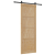 Ușă glisantă  cu set de accesorii 83x232 cm din lemn masiv de pin, Ușă interioară  'ORKDAL'83x232x4 cm din lemn masiv de pin GartenMobel Dekor
