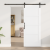 Ușă Glisantă  cu Set de Accesorii Alb 83x202 cm Lemn Masiv Pin, Ușă Interioară  'ORKDAL'Alb 83x202x4 cm Lemn Masiv Pin GartenMobel Dekor