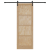 Ușă glisantă  cu accesorii 83x232 cm din lemn de pin, Ușă interioară  "ORKDAL" 83x232x4 cm din lemn de pin GartenMobel Dekor