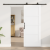 Ușă glisantă  cu set de hardware 'ORKDAL'Alb din Lemn Masiv Pin, Ușă de interior  'ORKDAL'Alb 83x202x4 cm din Lemn Masiv Pin GartenMobel Dekor