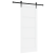 Ușă glisantă cu set de accesorii 'ORKDAL'Alb din lemn solid de pin GartenMobel Dekor