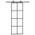 Ușă glisantă cu set de feronerie neagră 76x205 cm Sticlă ESG GartenMobel Dekor