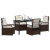Set de Dining pentru Grădină de 5 Piese Maro Rattan Polimeric GartenMobel Dekor