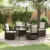 Set de Dining pentru Grădină de 5 Piese Maro Rattan Polimeric GartenMobel Dekor