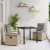 Set de dining pentru grădină 3 piese Bej Poliratan GartenMobel Dekor