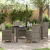 Set de dining de grădină 5 piese cu perne gri din ratan poliesteric GartenMobel Dekor