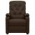Fotoliu rabatabil, maro, piele ecologică GartenMobel Dekor