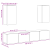 Set de 4 Piese Cabinet TV Montat pe Perete din Lemn Veche Prelucrat GartenMobel Dekor