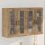 Cabinete Montate pe Perete 2 pcs Stejar Artizanal 69.5x34x90 cm Lemn Prelucrat GartenMobel Dekor
