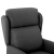 Scaun recliner gri închis din material textil GartenMobel Dekor