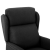 Scaun recliner din fibră neagră GartenMobel Dekor