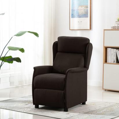 Fotoliu rabatabil, maro închis, 67,5 x 93,5 x 101,5 cm, textil GartenMobel Dekor