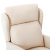 Scaun relaxant din material crem GartenMobel Dekor