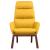 Scaun de relaxare, galben muștar, material textil GartenMobel Dekor