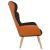 Scaun de relaxare, negru, textil și PVC GartenMobel Dekor