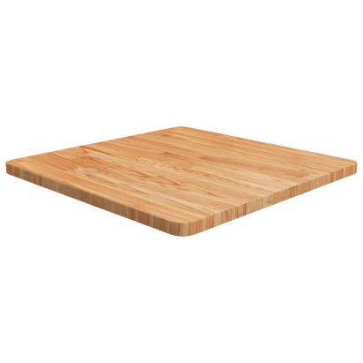 Blat masă pătrat maro deschis 60x60x2,5 cm lemn stejar tratat GartenMobel Dekor