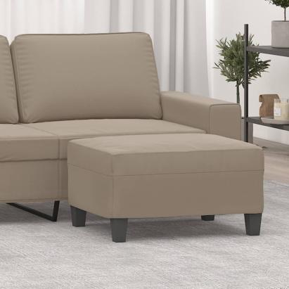 Taburet, gri taupe, 70x55x41 cm, microfibră GartenMobel Dekor