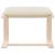 Taburet, crem, 60x60x39 cm, material textil GartenMobel Dekor