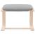 Taburet, gri deschis, 51x41x40 cm, material textil GartenMobel Dekor