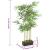 Arbore din bambus artificial 730 de frunze 120 cm verde GartenMobel Dekor