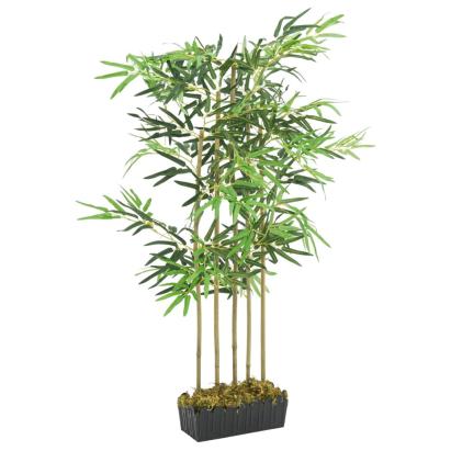 Arbore din bambus artificial 730 de frunze 120 cm verde GartenMobel Dekor