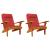 Perne pentru scaun Adirondack, 2 buc, roșu, textil oxford GartenMobel Dekor