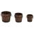 Set de jardiniere tip găleată, 3 piese, lemn masiv de brad GartenMobel Dekor