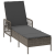 Șezlong Gri și gri închis Ratan PE 157 x 55 x 92 cm Șezlong GartenMobel Dekor