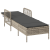 Șezlong pentru Soare Gri deschis Ratan PE 157 x 55 x 92 cm GartenMobel Dekor