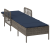 Șezlong Gri Ratan PE 157 x 55 x 92 cm Pliabil Șezlong GartenMobel Dekor