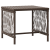 Set de șezlonguri Set de 3 Maro și alb crem rattan PE, metal GartenMobel Dekor