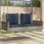 Balansoar cu perne gri 119x56x48 cm, poliratan GartenMobel Dekor
