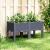 Jardinieră de grădină cu picioare, albastru gri, 80x40x42 cm, PP GartenMobel Dekor