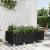 Jardinieră de grădină cu picioare, negru, 150x80x54 cm, PP GartenMobel Dekor