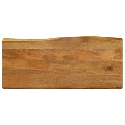 Blat masă cu margini, 90x40x3,8 cm, lemn masiv mango GartenMobel Dekor
